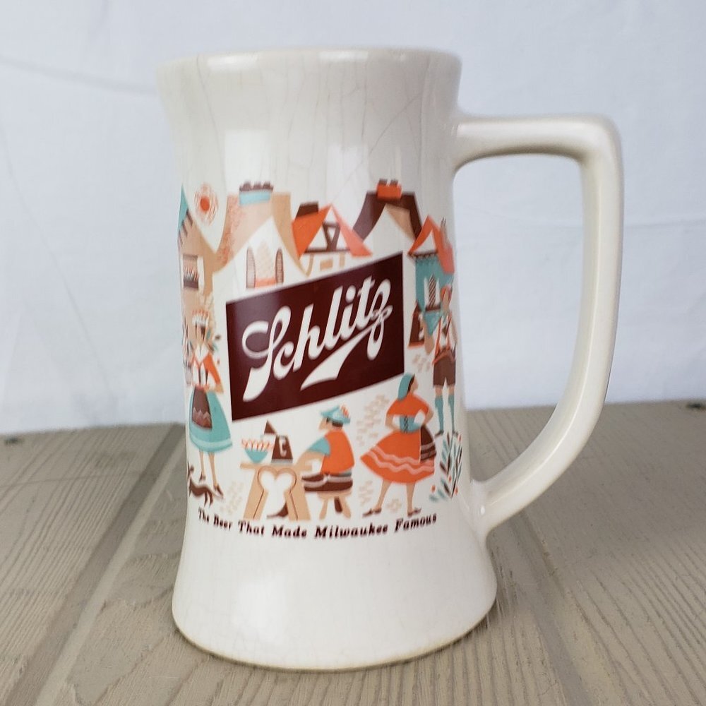 Vtg Schlitz Beer Mug